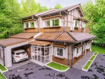 Oriental House 3D model