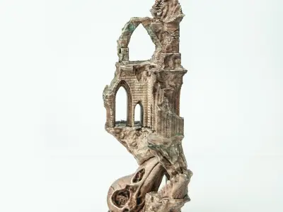 ANCIENT RAVEN CASTLE 3D print model
