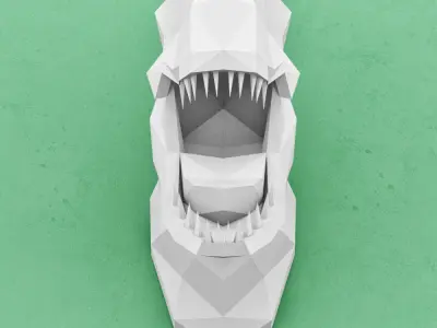 DRACON PAPER HEAD 3D model