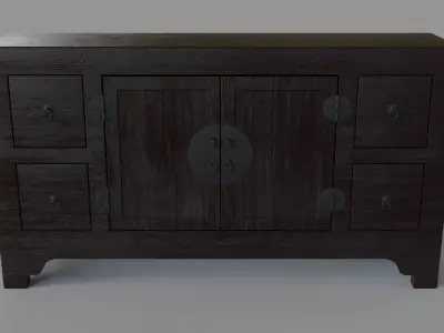 TV Console 3D model