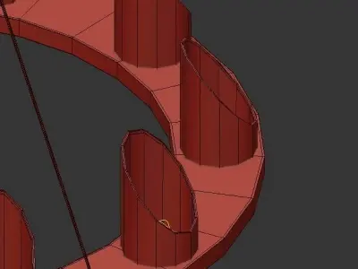 CUSTOM wooden chandelier 3D model