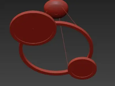 Eclisse Pendant Light 3D model