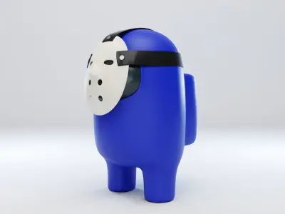 Among Us Hockey Mask Character  3D model