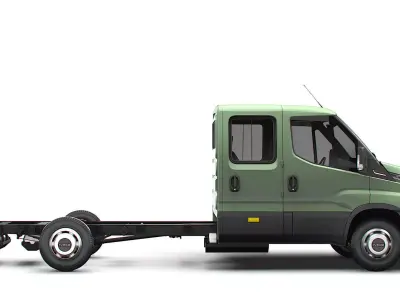 Iveco Daily Double Cab L4 Chassis 2026 3D model