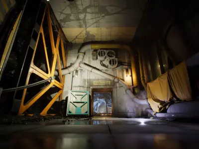 Industrial Kitbash and Coal Mine Set Low-poly 3D model