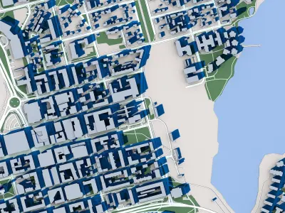 Lulea City Sweden 3D model