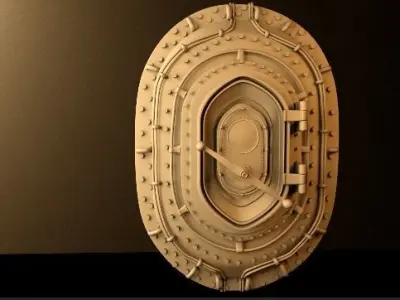 ship-door tank door 3D model