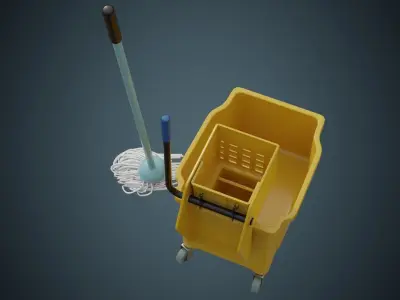 Mop Wringer 2A Low-poly 3D model
