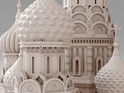 Saint Basils Cathedral printable model 3D print model