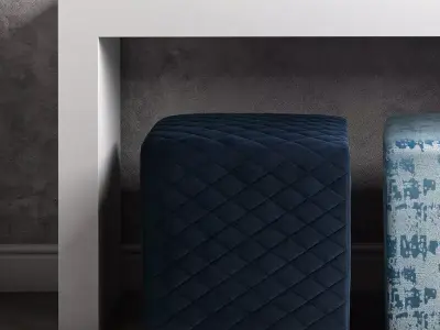 Wasson Cube Ottoman 3D model