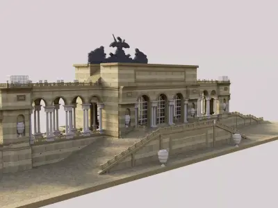 Gloriette Cafe Austria 3D model