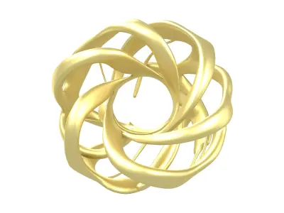 Abstract Circle v3 001 Low-poly 3D model
