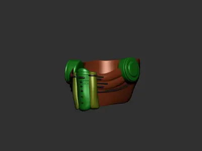 helmet high poly sculpt 3d printable  3D model 66