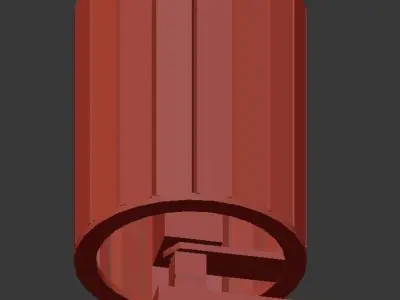 Flute Chandelier Archetypal 3D model