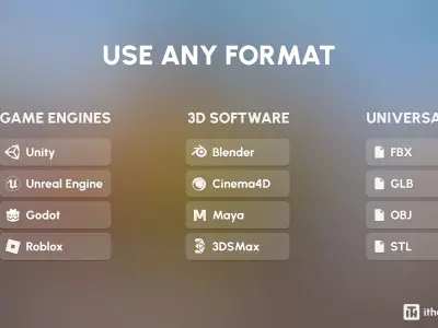 Mining Industry Low-poly 3D model