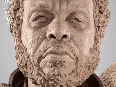 STAR WARS Saw Gerrera Sculpture 3D print model