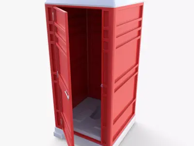 Portable toilet v3 3D model