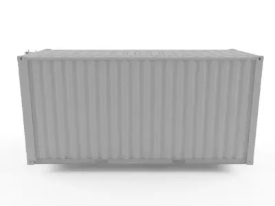 20ft Shipping Container 3D model