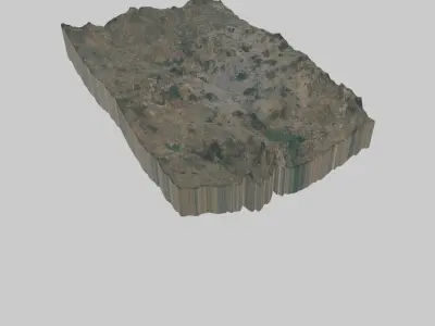 Hyderabad City  Low-poly 3D model