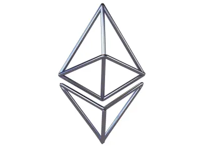 Neon Ethereum v1 004 Low-poly 3D model