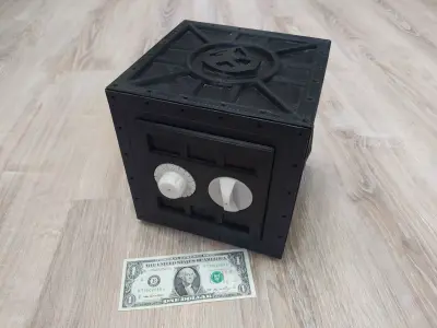 Safe with combination lock 3D print model