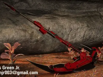 Crescent Rose Low-poly 3D model