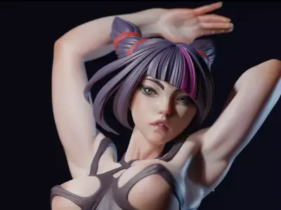 Juri Han Street Fighter Swimsuit Version by ES Monster 3D print model