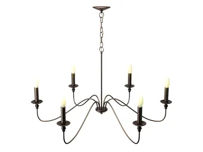 Ableton 6 - Light Candle Style Classic - Traditional Chandelier 3D model