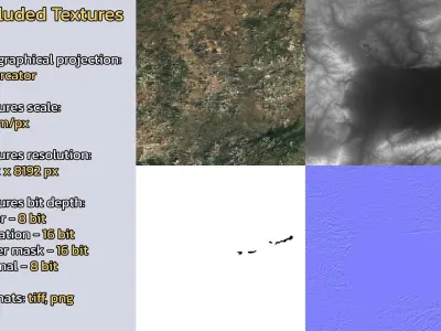 Shuozhou China City Landscape 3D Model 3D model