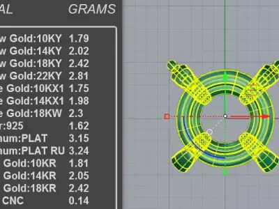 Flawless 3 Carat Diamond Solitaire Pendant 3D print model
