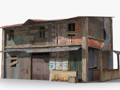 27 Slum Collection 3D Model Pack