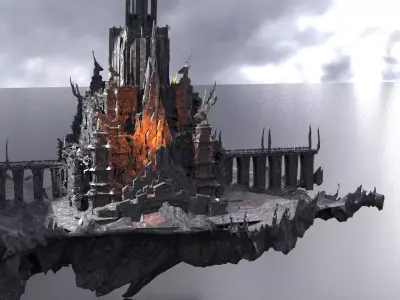 Atlas Mountain Towers 3D model