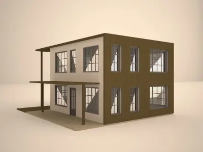 Small house  3D model purchase