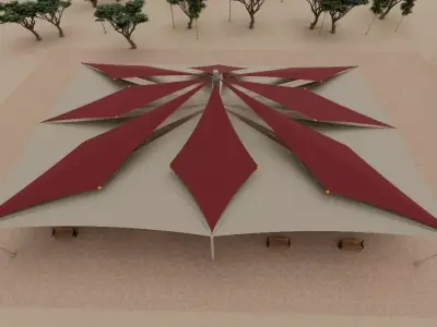 Arabian Style Shed Design in Sketch up  3D model