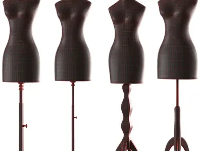 sewing mannequin PBR low poly 4k Low-poly 3D model