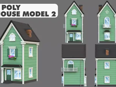 House Model 2 Low-poly 3D model