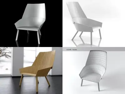 Eugene Lounge Chair 3D model