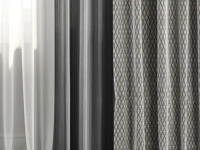 Curtain Set 29 3D model