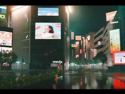 Tokyo Shibuya Crossing - realtime  3D model