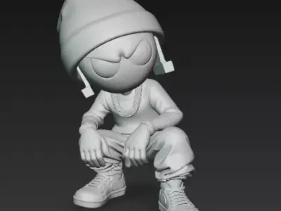 Marvin the Martian Street cloth Free 3D print model