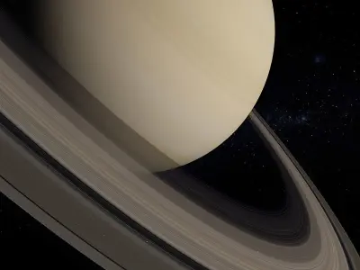 Saturn Scene 3D model