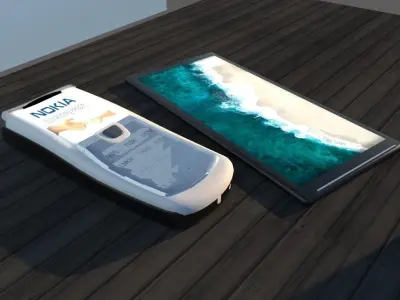 Mobile nokia cell phone Free 3D model