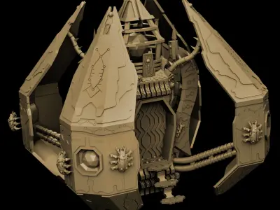 Eternal Dynasty Monolith Sci Fi Miniature 3D print model