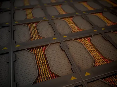 Sci-Fi panel material pack Texture