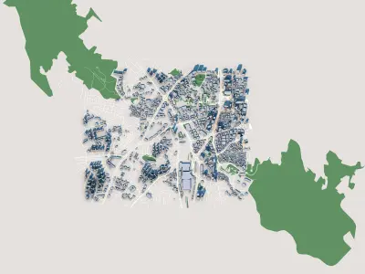 Seoul City South Korea 3D model