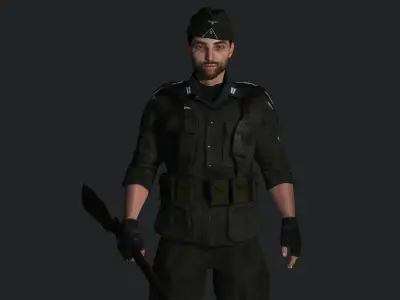 AAA 3D REALISTIC MALE CHARACTER - MILITARY ARMY OUTFIT