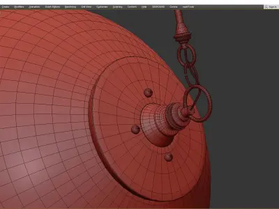 Otto Sphere Pendant Low-poly 3D model