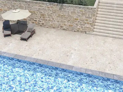 Exterior House Scene 3D model