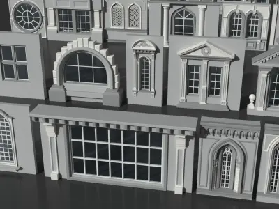 Windows Collection - 150 pieces 3D model