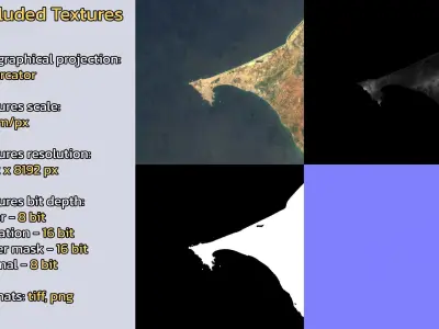 Pikine Senegal City Landscape 3D Model 3D model